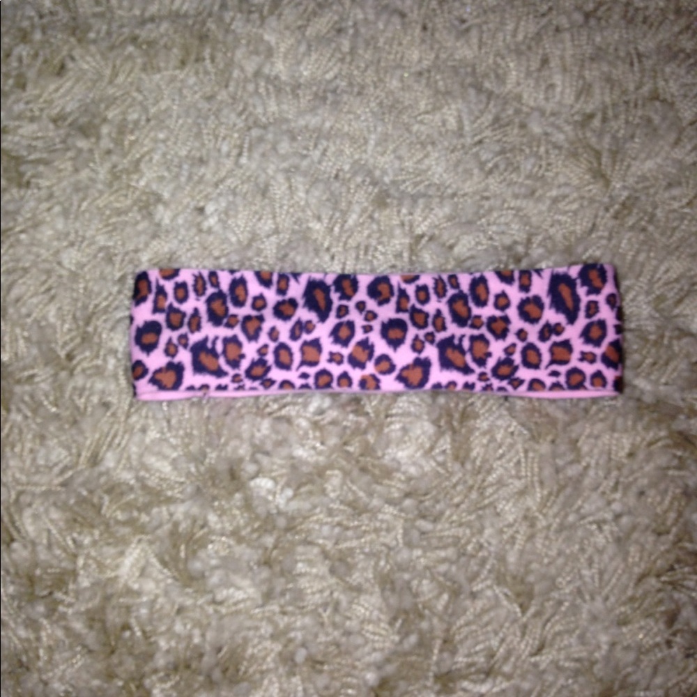 leopard print pink head band